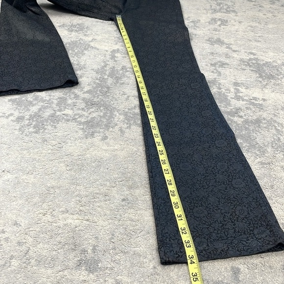 Morris & Co x Paige High Rise Manhattan Boot Cut Jeans Floral Mallow Coated 24 - Picture 12 of 14